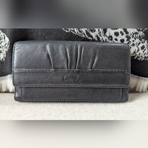 Coach Black Leather Wallet